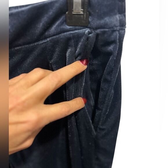 Blue velvet  jogger trousers - Picture 3 of 6